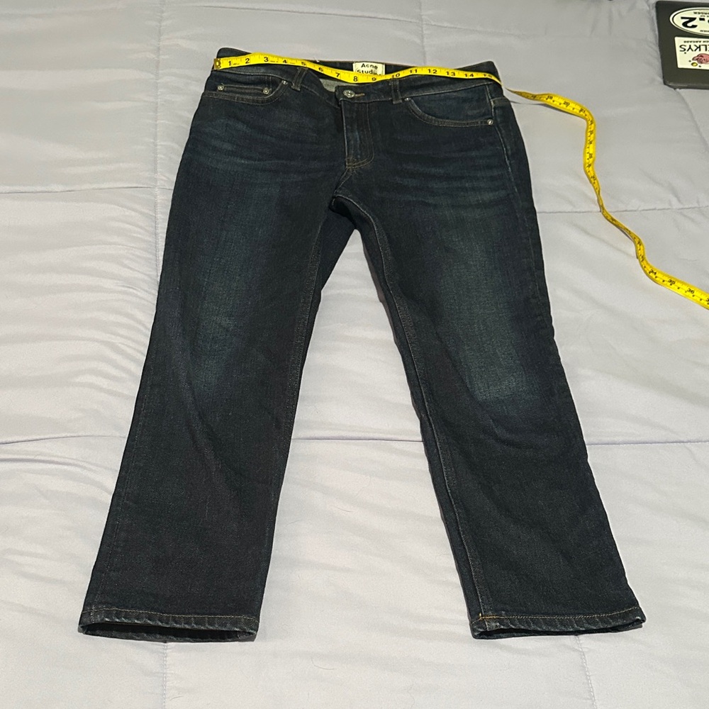 Acne women’s Deep Indigo Straight Jeans